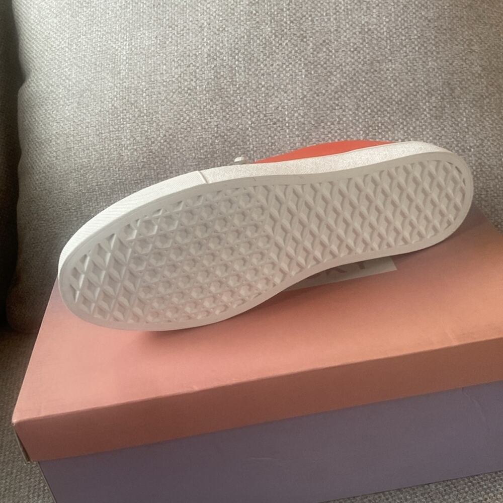 Lisa Vicky orange nylon Goodness Low Top Sneakers - Picture 8 of 11